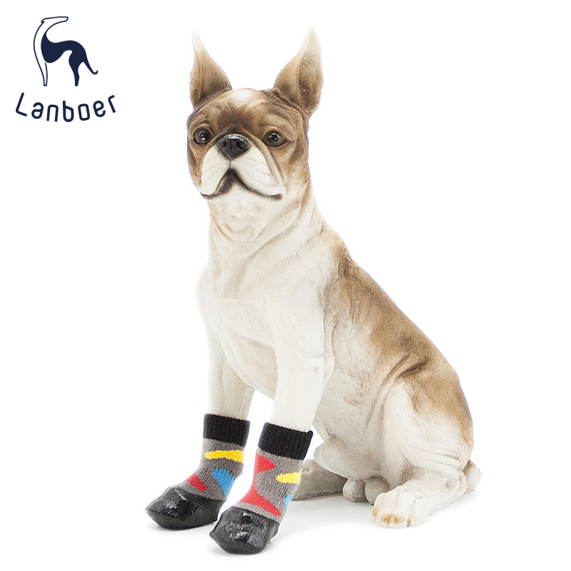 WPS01 Impressionist Painting Style Pet Dog Waterproof Socks with High Quality And Low Price 