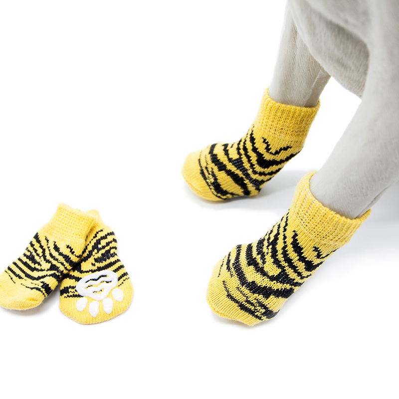 PS044 Zebra print socks prevent your pet from tearing down furniture